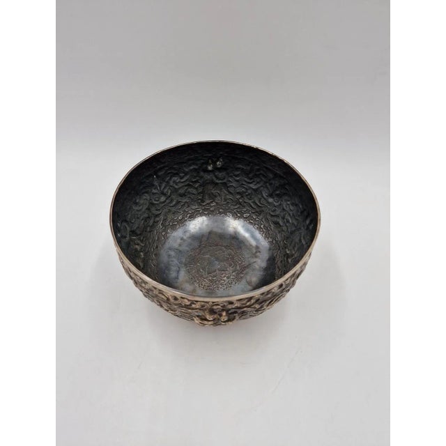 Antique Decorative Silver Bowl For Sale - Image 3 of 10