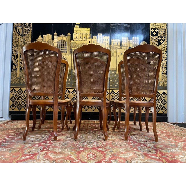 Louis XV Cane Chairs, Set of 6 For Sale - Image 4 of 11