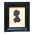 Vintage Silhouette Portrait in Black Frame For Sale