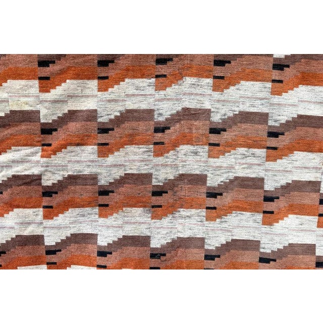 Textile Divan Blanket in Velvet with Architectural Decor, Germany, 1925 For Sale - Image 7 of 9
