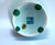 Late 20th Century Celadon Green Baluster Vase With Flowers and Foliage Design For Sale In Los Angeles - Image 6 of 10