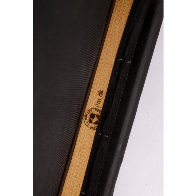 Danish Mid-Century Modern Model 84 Chairs Dining Chairs in Teak and Leather by Niels Otto Møller, 1974, Set of 5 For Sale - Image 4 of 11