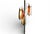 Wood Mid 20th Century Mid Century Modern Tension Pole Lamp For Sale - Image 7 of 10