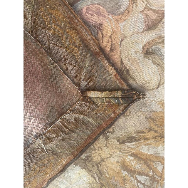 Mid-Century Aubusson French Jacquard Tapestry., 1970s For Sale - Image 17 of 18