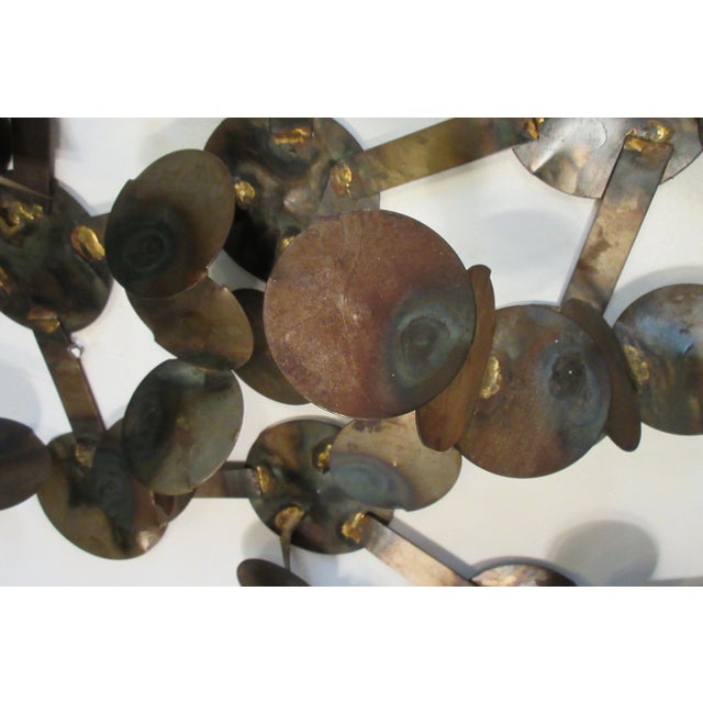 1970s Metal Circular Wall Sculpture For Sale - Image 10 of 12