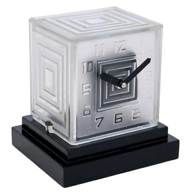 Cubist Table Clock, 1931 For Sale - Image 6 of 9