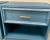 1970s Vintage Blue Faux Bamboo Nightstands - A Pair For Sale - Image 5 of 9
