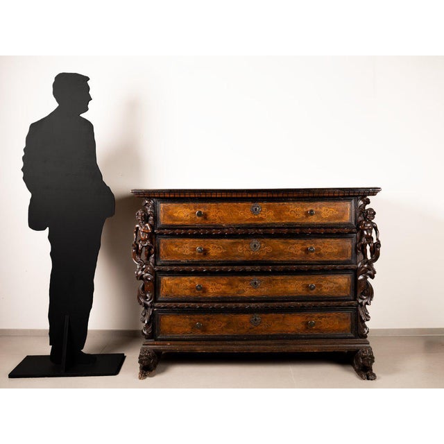 Period: 17th century Style: Renaissance, Louis 13th Condition: Good condition Material: Solid wood Width: 146Height:...