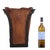 These "paper bag" style leather baskets are held within an iron framework. The juxtaposition of the organically shaped...