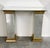 Glass Vintage Mirrored Pedestals in Gilt Finish from Deknudt, Belgium, 1980s, Set of 2 For Sale - Image 7 of 13