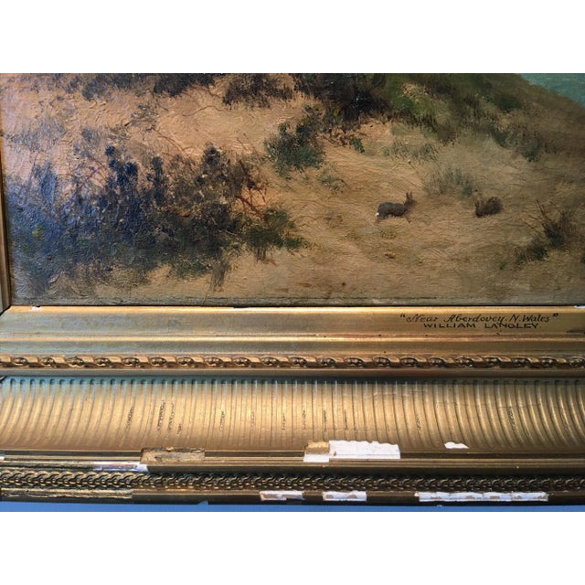 Early 20th Century Welsh Landscape Oil Painting by William Langley, Framed For Sale - Image 11 of 13
