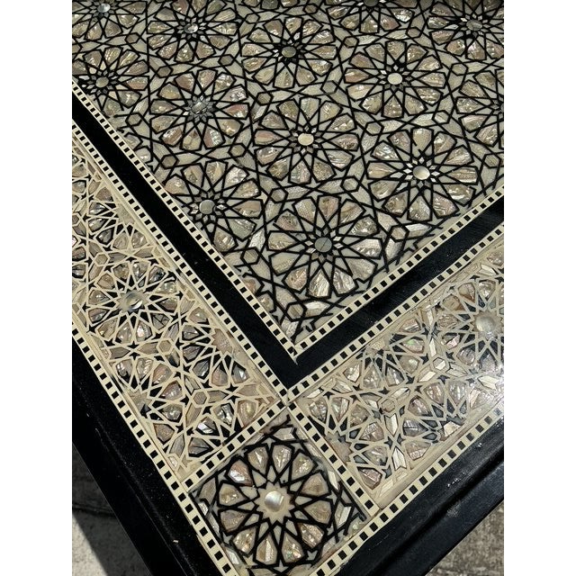 Vintage Moroccan Inlay Writing Desk For Sale - Image 11 of 16