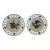 Pair of Antique German Dresden Porcelain Reticulated Cabinet Plates With Floral Decoration For Sale