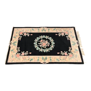 Vintage Hand Made Chinese Sculpted Wool Area Rug