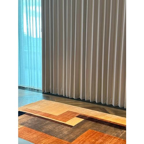 Hand-Knotted Silk Rug in the style of Ivan Da Silva Bruhns for Boccara, France, 2009 For Sale - Image 6 of 10