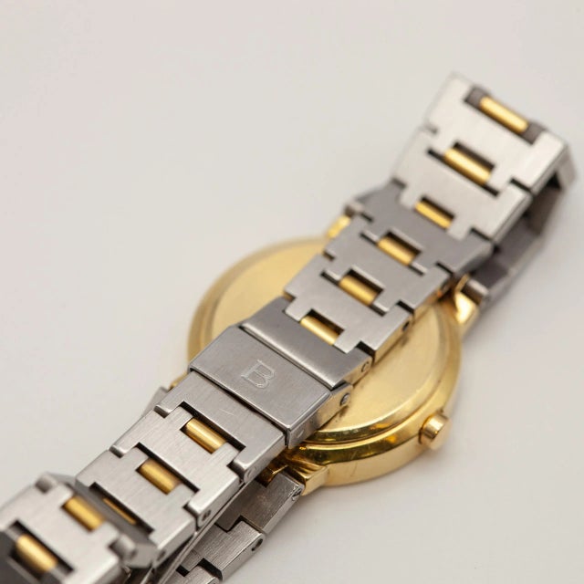 Bulgari 1980s Bulgari Diagono 18k Stainless Steel Ladies Quartz Watch For Sale - Image 4 of 7