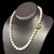 Traditional Akoya Pearl Necklace 14 Karat Yellow Gold Certified For Sale - Image 3 of 5