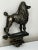 Art Deco Circa 1940s Art Deco Small Bronze Model Poodle Dog Classic Car Mascot For Sale - Image 3 of 11