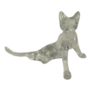 2000’s Baccarat Crystal Cat Figurine