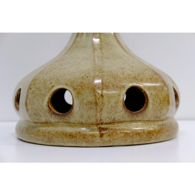 Mid-Century Modern 1960s "Fat Lava" Ceramic Drip Glaze Pendant Light For Sale - Image 3 of 9