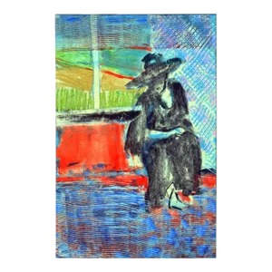 Figurative Abstract -- Man at the Well