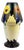 Shell-Shaped Vase in Polychrome Glazed Ceramic with Stylized Floral Decor by D'Argyl for E. Val & Cie, Paris, 1928-1935 For Sale