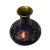Chinoiserie Chinese Metal Purple Blue Enamel Cloisonne Vase Shape Figure For Sale - Image 3 of 6