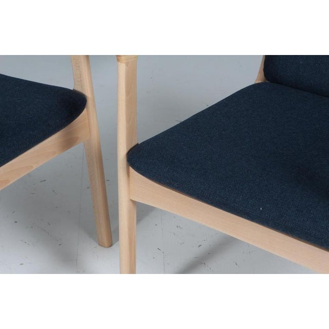 Beech Lounge Chair Model Pj112 attributed to Ole Wanscher, 1960s For Sale - Image 3 of 7