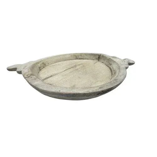 Farmhouse Vintage Wooden Parat Bowl For Sale - Image 3 of 5