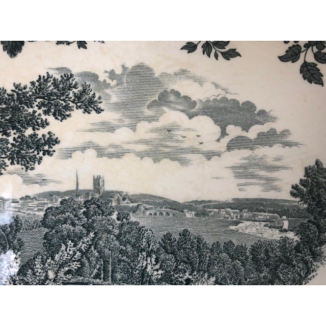 Royal Worcester Royal Worcester Palissy "Avon Scenes" Hand Engraved Porcelain Platter For Sale - Image 4 of 10