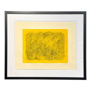 Late 20th Century Bruce J. Bloom "Perfect Storm" Original Monotype 38 X 32, Framed For Sale