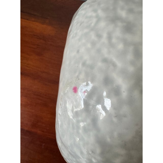 Mid-Century Ruddell Studio Art Pottery Bowl or Cachepot – Organic Textured White Glaze For Sale In Boise - Image 6 of 8