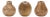 Natural Wood Bud Vase (Set of 3) For Sale