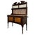 Antique English Edwardian Burr Walnut and Marble Washstand For Sale - Image 5 of 11