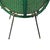 Metal 1950s Mid-Century Modern Green Saucer Patio Chairs - Set of 2 For Sale - Image 7 of 8