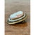 Metal Vintage Gold Tone Cameo Pendant Brooch With Faux Pearl Border For Sale - Image 7 of 12