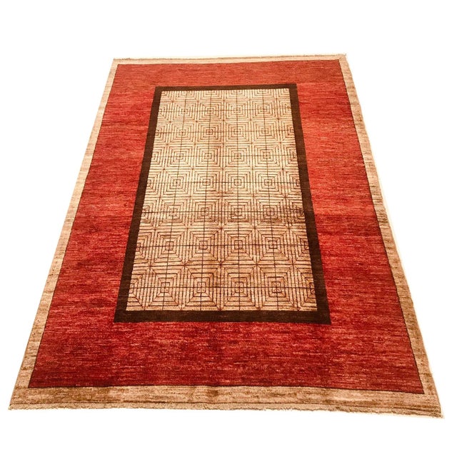 This rug was handmade and has never been used.