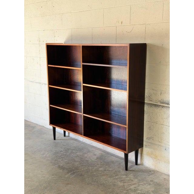 Mid-Century Modern Dr Viby J Rosewood Open Bookcase With Shelving Danish Mid-Century Modern 1970s For Sale - Image 3 of 11