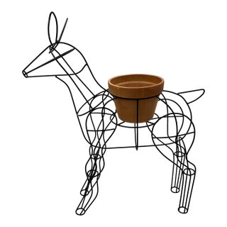 1980s Figural Iron Planter For Sale