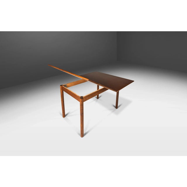 Mid-Century Modern Extension Flip-Flap Folding Dining Table in Walnut in the Manner of Folke Ohlsson, Usa, C. 1960s For Sale - Image 12 of 12