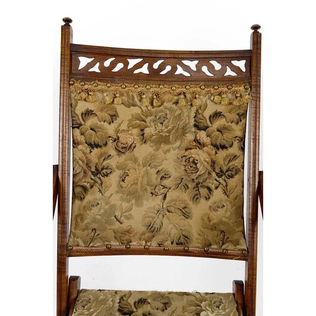 Brown Victorian Safari Folding Chair, UK, 1880s For Sale - Image 8 of 10