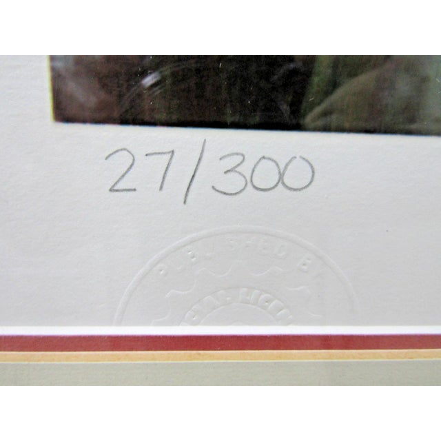 Wood David Uhl Harley-Davidson "Change in the Weather" Large Framed Art Print For Sale - Image 7 of 16