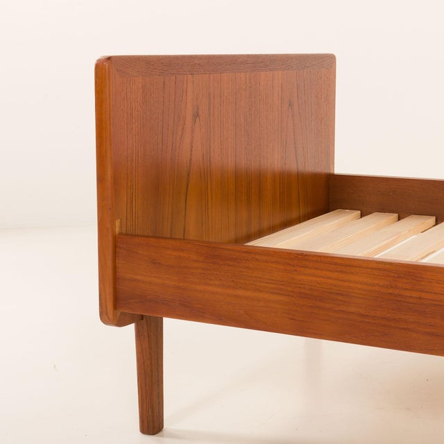 Mid-Century Modern Danish Teak Single Bed, 1960s For Sale - Image 10 of 16