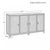 Robin's Egg Blue Matthew Izzo Home Evander Languid Blue Four Door Rattan Buffet For Sale - Image 8 of 8