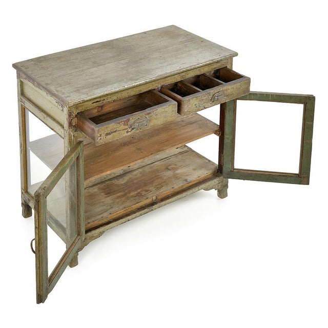 Chest of Drawers in Patinated Solid Wood For Sale - Image 3 of 10