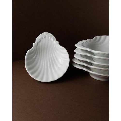 Vintage Ceramic Shell Bowls, 1970s, Set of 6 For Sale - Image 10 of 13