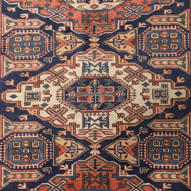 Handmade Wool Shirwan Rug For Sale - Image 4 of 9