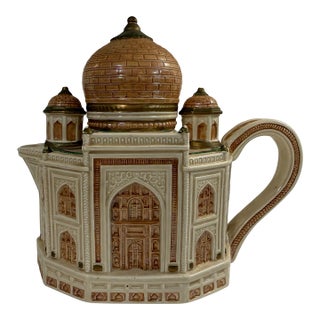 1990s Fitz & Floyd- The Taj Mahal Teapot, Part of the Famous Landmarks Around the World / Special Teas Collection For Sale