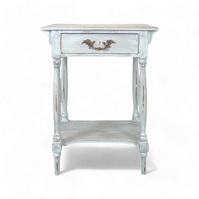 Wood Louis Philippe Style Bedside Table For Sale - Image 7 of 7