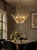 Murano Glass Rod Brass Chandelier, Italy, 1970s A striking Italian Murano glass rod chandelier from the 1970s, showcasing...